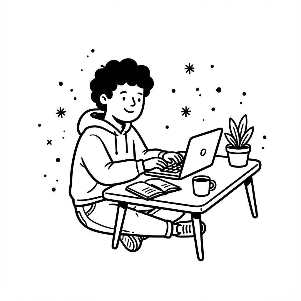 Person working on code on multiple monitors